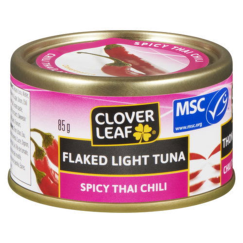 Clover Leaf Flaked Light  Tuna 85g - Spicy Thai Chili