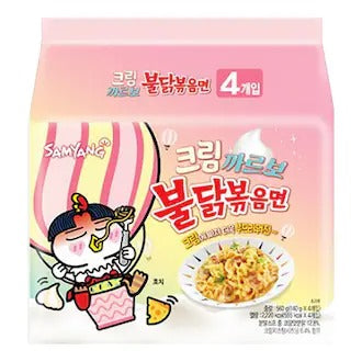 삼양 크림 까르보 불닭볶음면 멀티 5팩입 (Samyang Cream Carbo Hot Chicken Flavour Ramen 5packs)