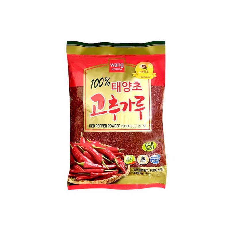 WANG 100% 태양초 고추가루 김치용 5LB (Wang Red Pepper Powder Coarse)