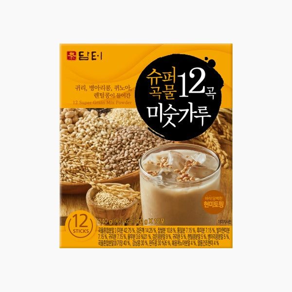 담터 슈퍼곡물 12곡 미숫가루 12/20g (Damter Roasted 12 Super Grain Powder 12/20g)