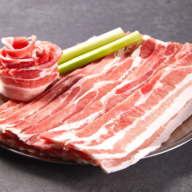 [NEW!!!] 냉동 프리미엄 삼겹살($8.99/LB) 1Kg (Frozen Sliced Pork Belly 1Kg)