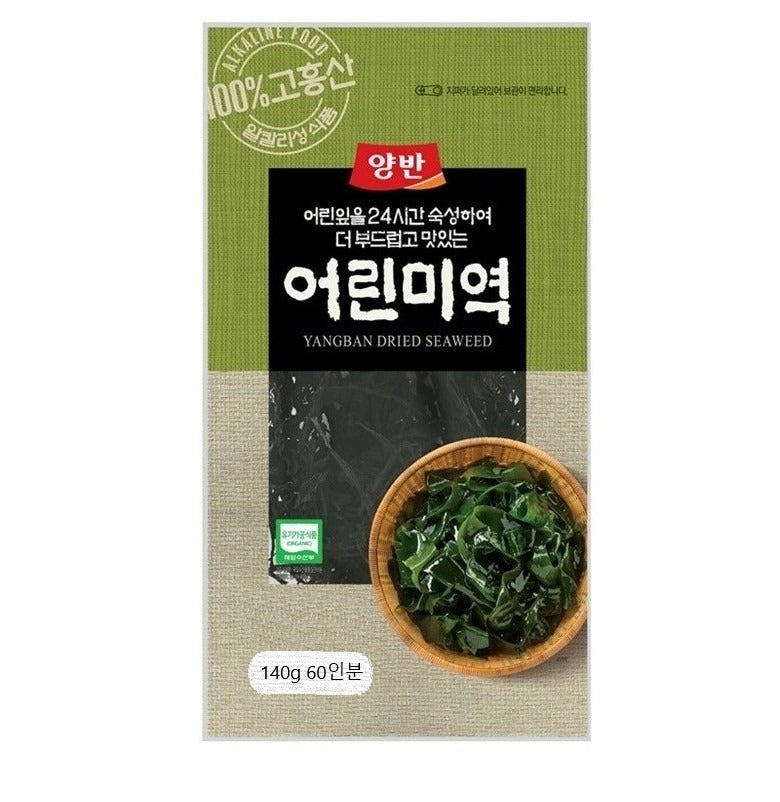동원 양반 유기인증 어린미역 140g (DONGWON Dried Seaweed)