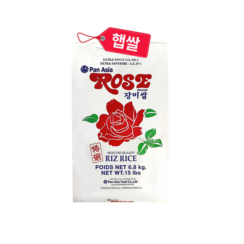 [2024년 햅쌀] 장미쌀 15lb (2024 New Crop Rose Rice 15lb)