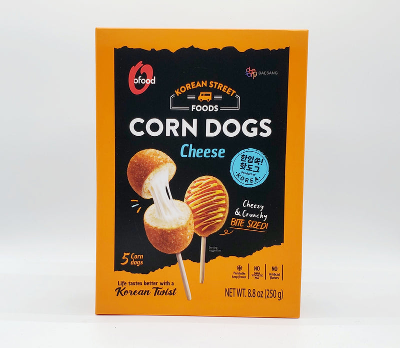 [30% 할인] 청정원 오푸드 미니 치즈 핫도그 5개입 250g (Daesang Corn Dogs Cheese 5units)