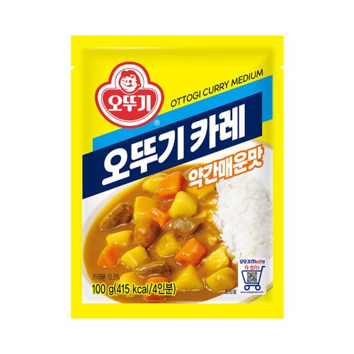 오뚜기 카레 약간매운맛 100g (Ottogi Curry Medium 100g)