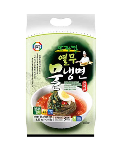 모란각 열무 물냉면 1.9kg 3인분 (Surasang MR Radish Cold Noodle Soup 1.9kg)