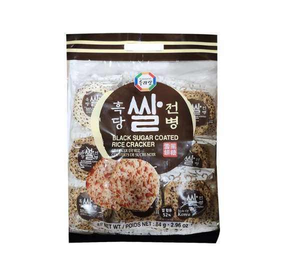 수라상 흑당 쌀전병 84g (Black Sugar Senbei (Rice Cracker) 84g)