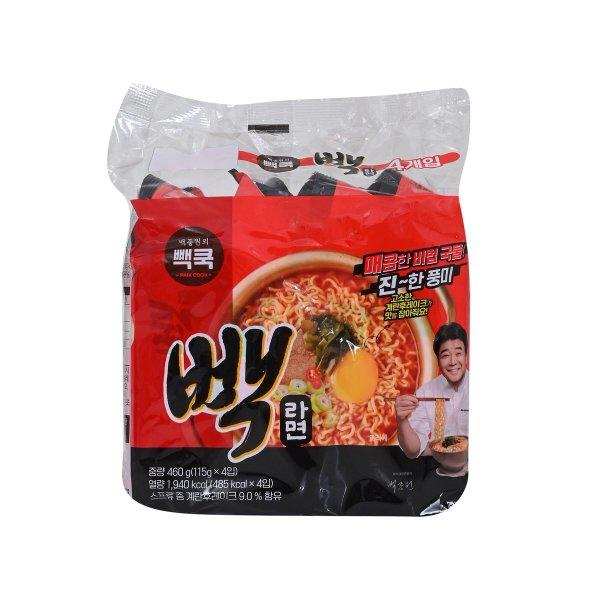 더본 빽쿡 빽라면 115gX4팩입 (The Born Instant Ramyun 115gX4Units)