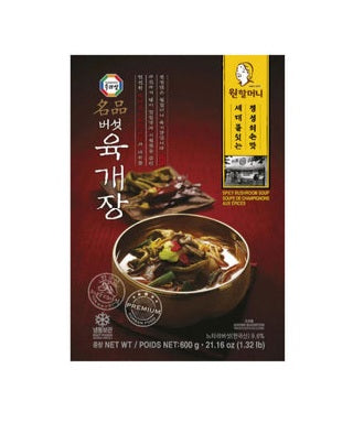 [추천] 원할머니 버섯 육개장 600g (SURASANG Spicy Mushroom Soup 600g)