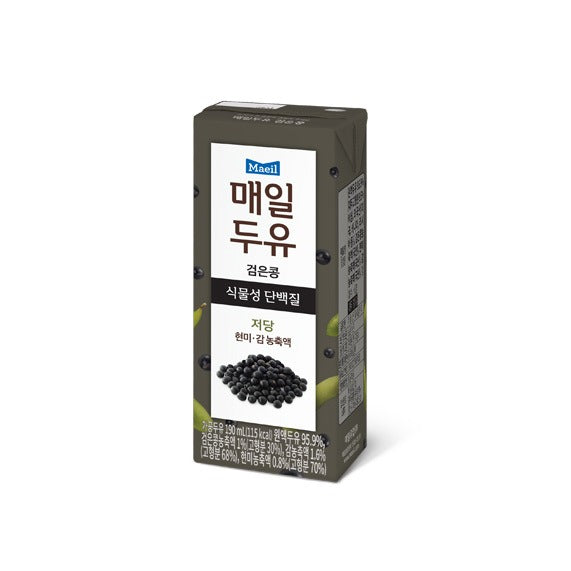 매일 검은콩 두유 190ml 12개입 (Maeil Soymilk - Black Bean 12/190ml)
