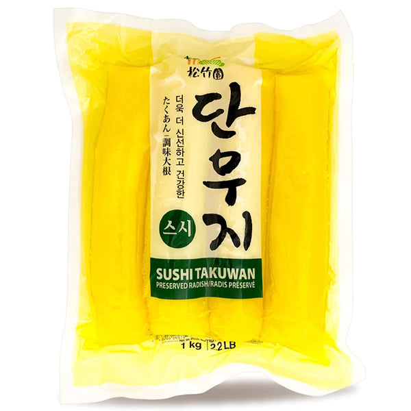 송죽원 스시용 통 단무지 1Kg (Pickled Radish - Sushi Takuwan 2.2LB)