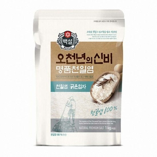백설 오천년의 신비 명품 천일염 굵은입자 1Kg (BaekSul Premium Sea Salt - Coarse)