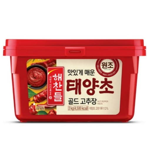 해찬들 맛있는 태양초 고추장 1Kg (HAECHANDLE Gold Red Pepper Paste)