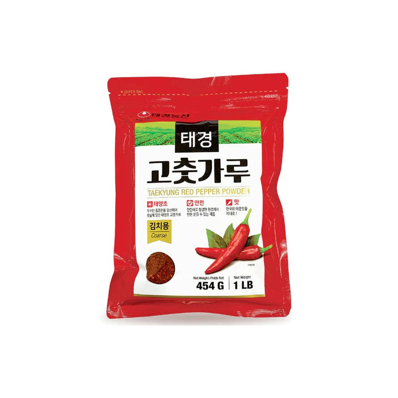 태경 굵은 고춧가루 김치용 1lb (Taekyung Red Pepper Powder -Coarse 1lb)