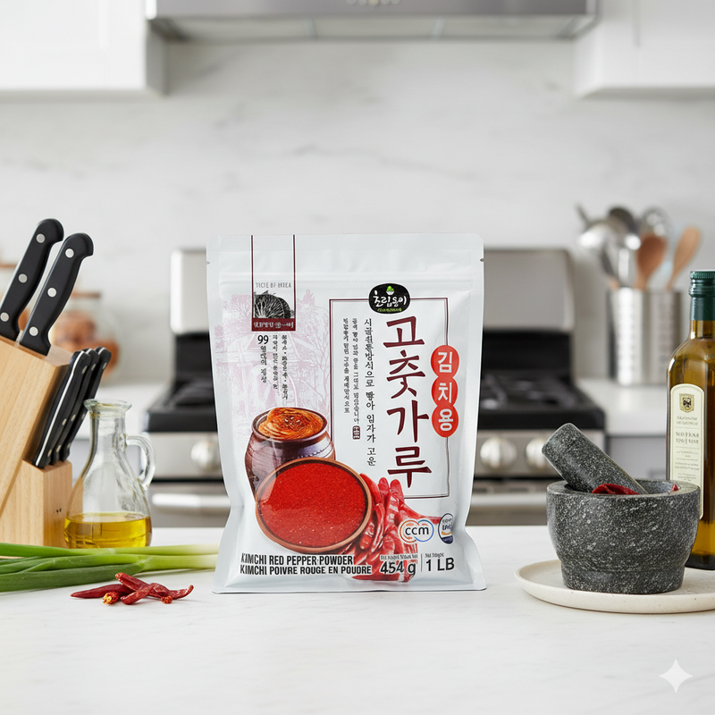 초립동이 굵은 고춧가루 김치용 1lb (CD Red Pepper Powder -Coarse 1lb)