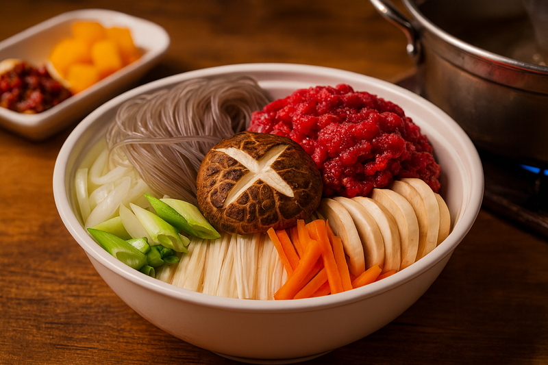 소불고기 전골 반조리 (Korean Beef Jeongol Hot Pot (Semi-Prepared Meal Kit))