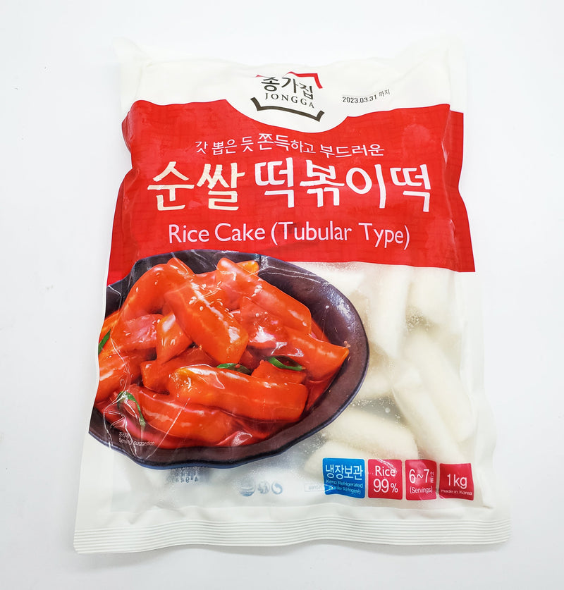 [초특가] 종가집 순쌀 떡볶이떡 1Kg / 쌀떡볶이 (Rice Cake for Tteokbokki 1Kg)