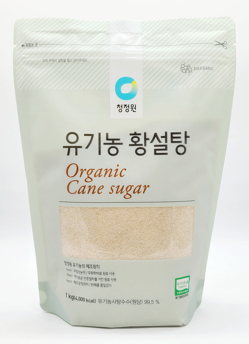 청정원 유기농 황설탕 1kg (Organic Cane Brown Sugar 1kg)