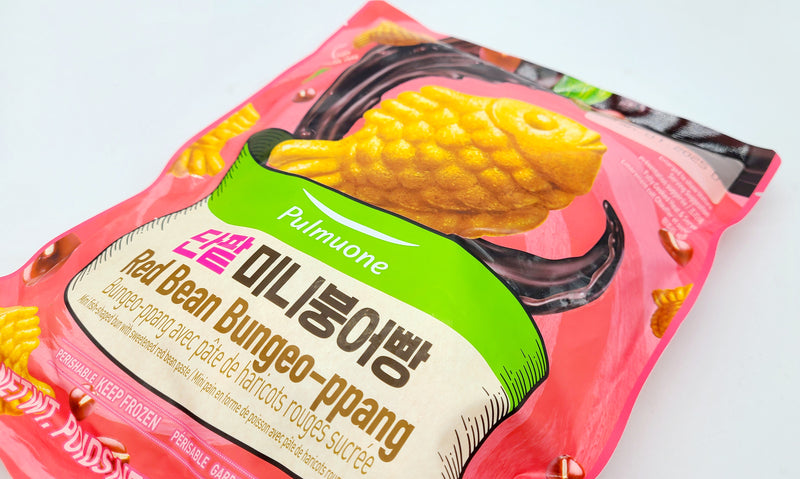 풀무원 단팥 미니 붕어빵 360g (Mini fish-shaped bun with sweetened red bean Paste 360g)