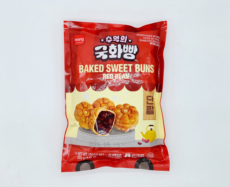 왕 추억의 국화빵 280g (Baked Sweet Buns with Red Bean Paste 280g)