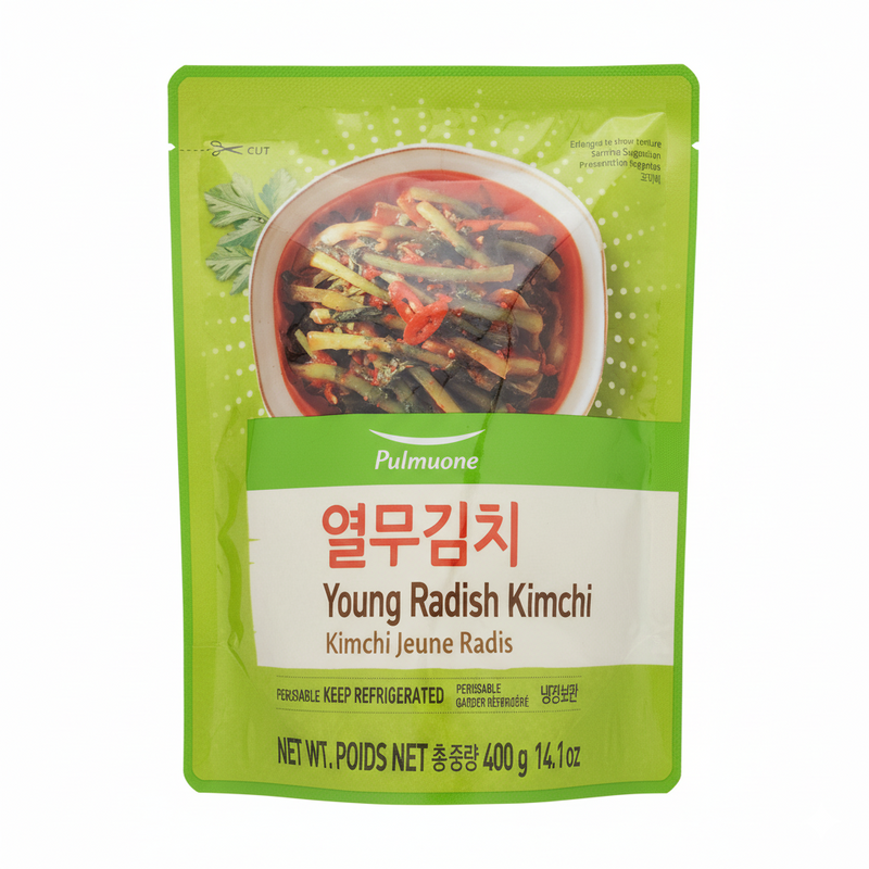 [풀무원 70% 할인] 풀무원 열무김치 400g (Pulmuone Young Radish Kimchi)