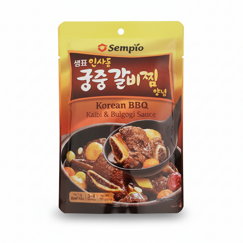 [유통기한 임박 50% 할인] 샘표 인사동 궁중갈비찜 양념 190g (Sampio Korean BBQ Kalbi & Bulgogi Sauce)
