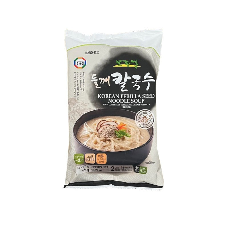 [20% 할인] 모란각 들깨 칼국수 2인분 474g (Fzn Korean Perilla Seed Noodle Soup)