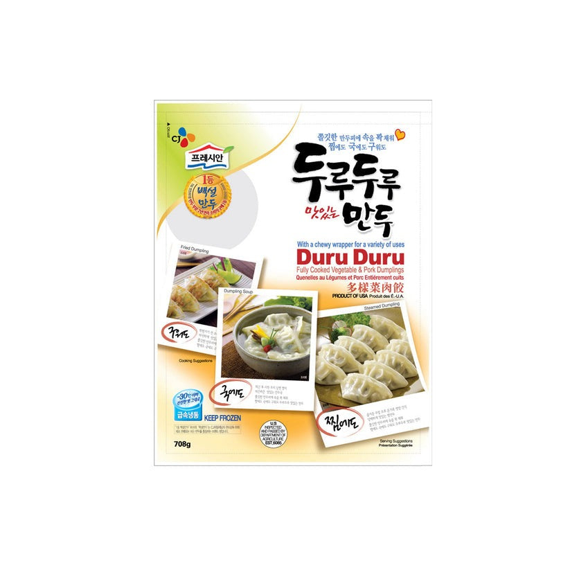 백설 두루두루 만두 708g (Beksul Fzn Duru Duru Dumpling-Vege+Pork)