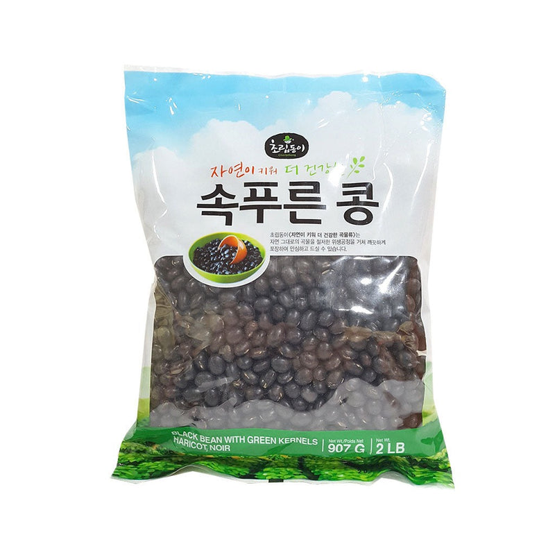 초립동이 속푸른 서리태 콩 2LB (Choripdong Black W/Green Bean 2LB)