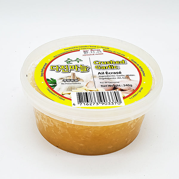[캐나다 생산] 순수 다진 마늘 500g (Crushed Garlic 500g)