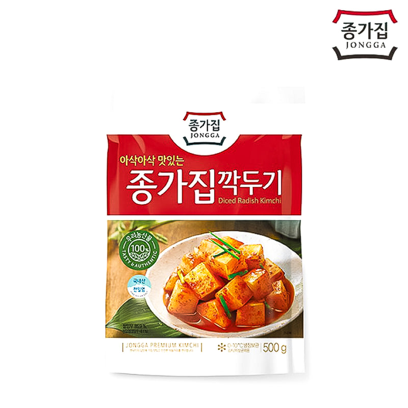 [10% 할인 종가집] 깍두기 500g (Jongga Diced Radish Kimchi)