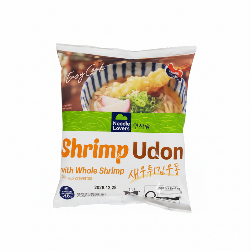 [신제품 입고기념 20% 할인] 면사랑 새우 튀김 우동 260g (Shrimp Udon With Whole Shirimp)