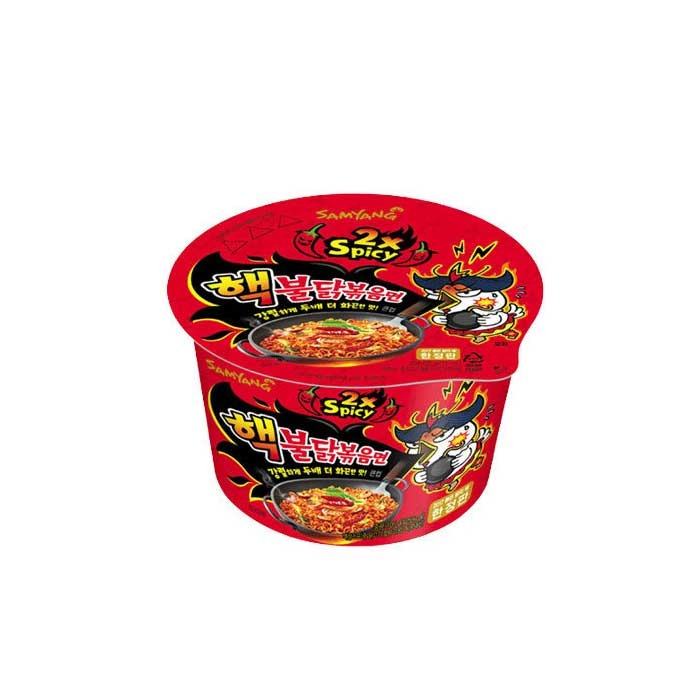 삼양 핵 불닭볶음면 큰컵 105g (Samyang BulDak Stir Fried Noodle Big Bow 2X Hot 105g)
