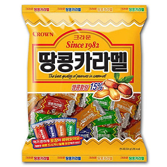 [20% 할인] 크라운 땅콩 카라멜 120g (CROWN Peanut Caramel Candy)