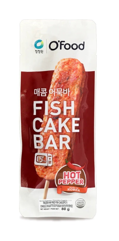[20% 할인] 청정원 매콤 어묵바 80g (Fish Cake Bar-Hot Pepper)