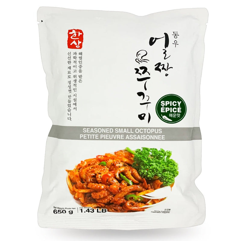한상 동우 얼짱 쭈꾸미 매운맛 2~3인분 650g (HS Seasoned Webfoot Octopus-Spicy)