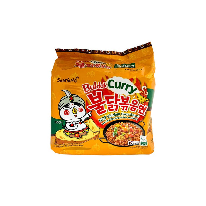 삼양 불닭볶음면 카레 멀티 5팩입 (Samyang Bul-Dak Stir Fried Noodle Curry 5packs)
