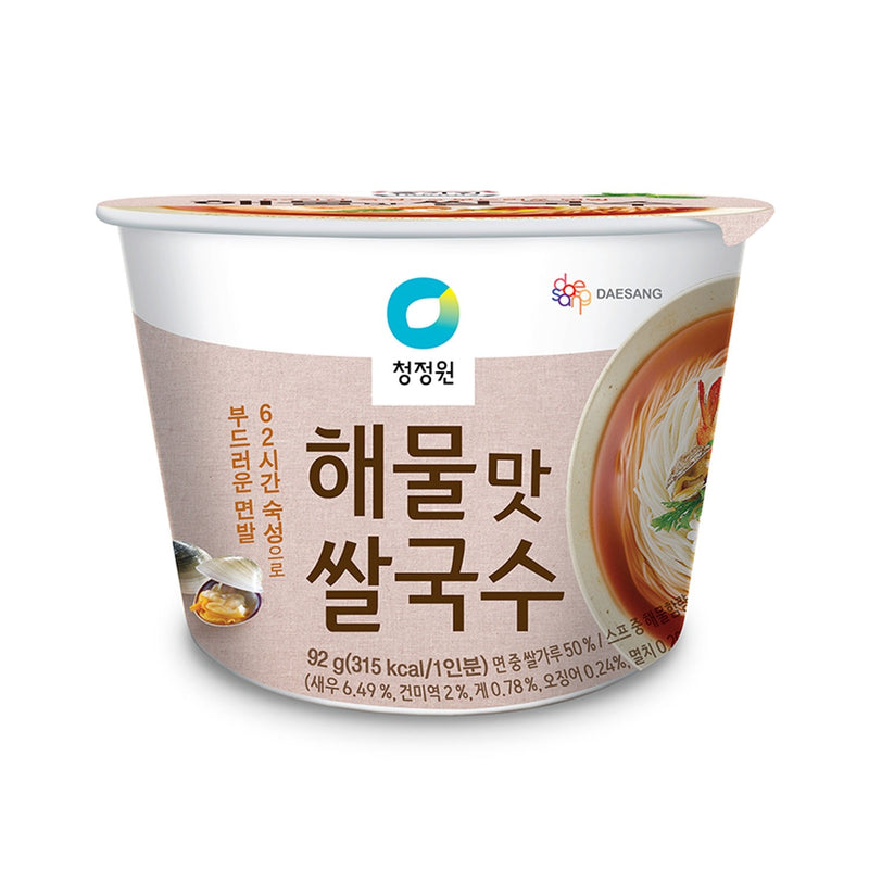 청정원 해물맛 쌀국수 92g (Seafood Rice Noodle Cup)