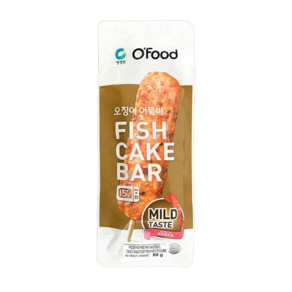 [20% 할인] 청정원 오징어 어묵바 80g (Fish Cake Bar-Squid/Mild)