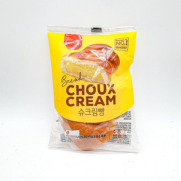 삼립 주종발효 슈크림빵 90g (Samlip Choux Cream Bread 90g)