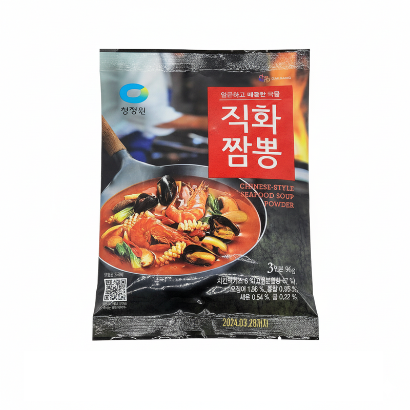 [30% 할인*] 청정원 직화 짬뽕 분말 96g 3인분 (Grilled Jjamppong Powder 3 Servings)