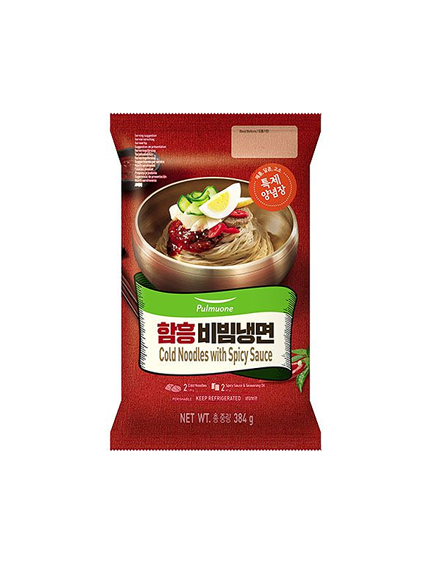 [풀무원 입점기념 10% 할인] 풀무원 함흥 비빔 냉면 382g (Pulmuone Cold Noodles With Spicy Sauce)