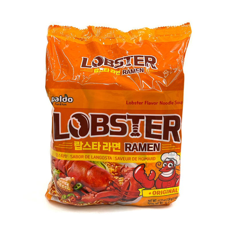 팔도 랍스타 라면 120g X 4팩입 (Paldo Lobster Flavor Ramen 120g X 4Units)