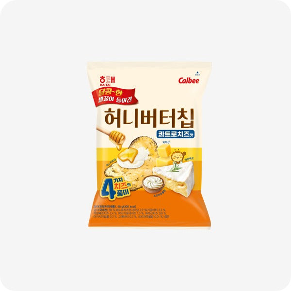 [Special!!] 해태 허니버터칩 콰트로치즈 55g (HATAI Honey Butter Chips Quatro Cheese Snack 55g)