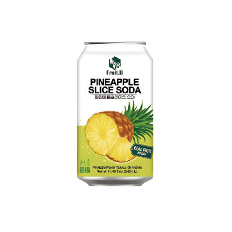 파인애플 슬라이스 소다 340ml 6개입 (FRUIT B. Pineapple Slice Soda)