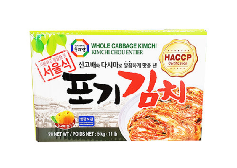 포기김치 5Kg (서울식) (Whole Cabbage Kimchi 5kg Seoul)