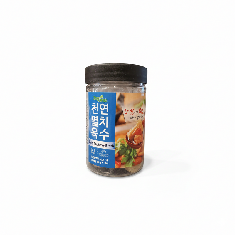 JAYONE 쳔연 멸치 육수(4gx30알) (Solid Anchovy Broth 120g)