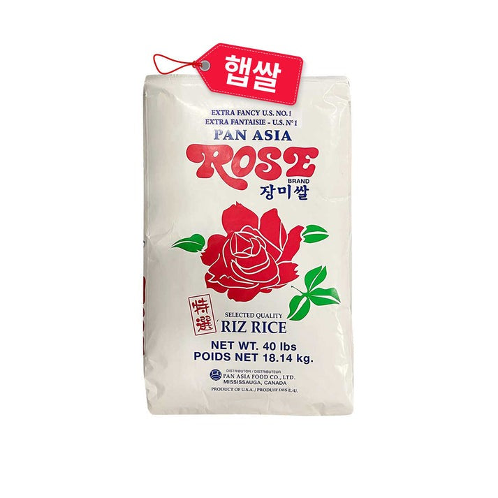 [2024년 햅쌀] 장미쌀 40lb (2024 New Crop Rose Rice 40lb)