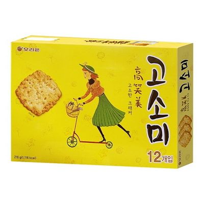 오리온 고소미 12개입 216g (Orion Gosomi Sweet & Salty Cracker)