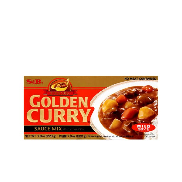 S&B 골든카레 순한맛 220g (Golden Curry Mild 220g)
